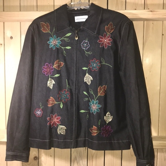 Alfred Dunner Embroidered Jacket 14 - Picture 1 of 8